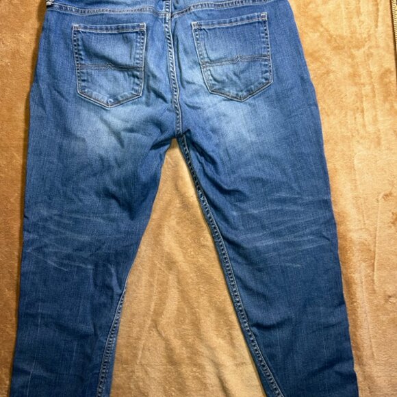 Arizona Jeans Women 9 Blue Denim Cut Off Slim Stretch Capris (P) - Picture 8 of 8